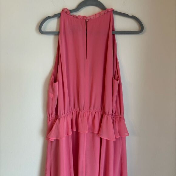 Sam Edelman Tiered handkerchief tie string dress in watermelon punch size 14 NWT - Picture 15 of 15